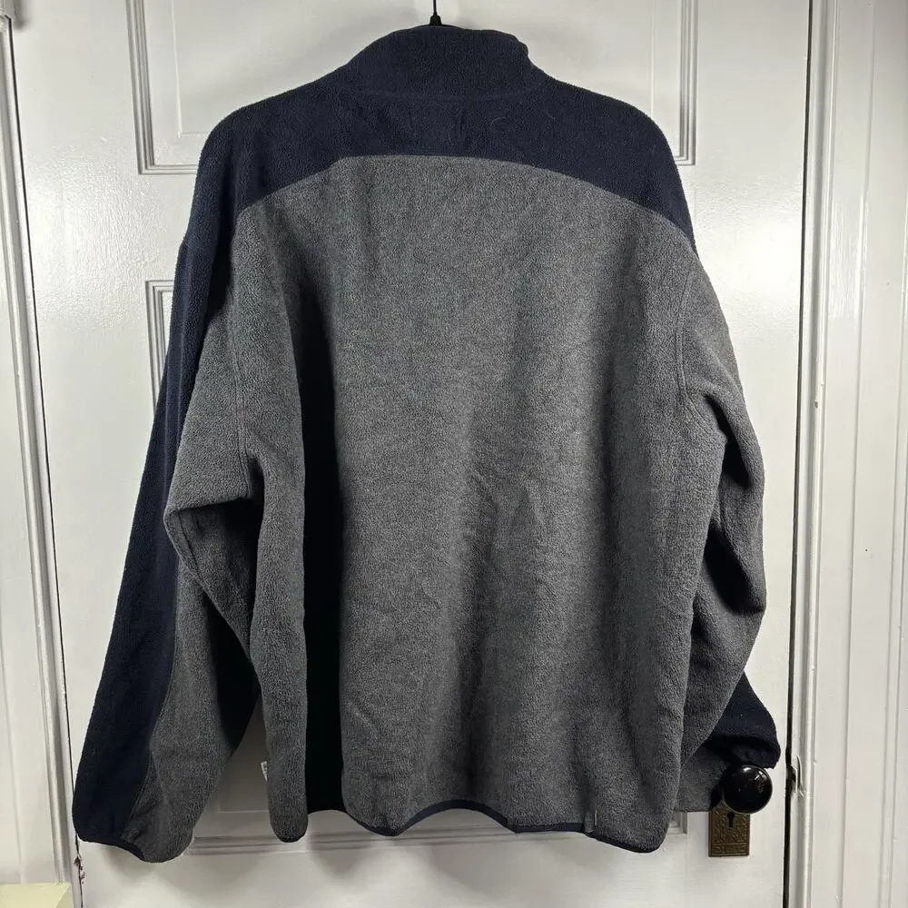 J CREW Full Zip‎ Polartec Fleece Jacket gray men size XL
